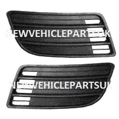Fits Suzuki Swift 2008-2010 Front Bumper Fog Grille No Lamp Hole Pair Left & Right
