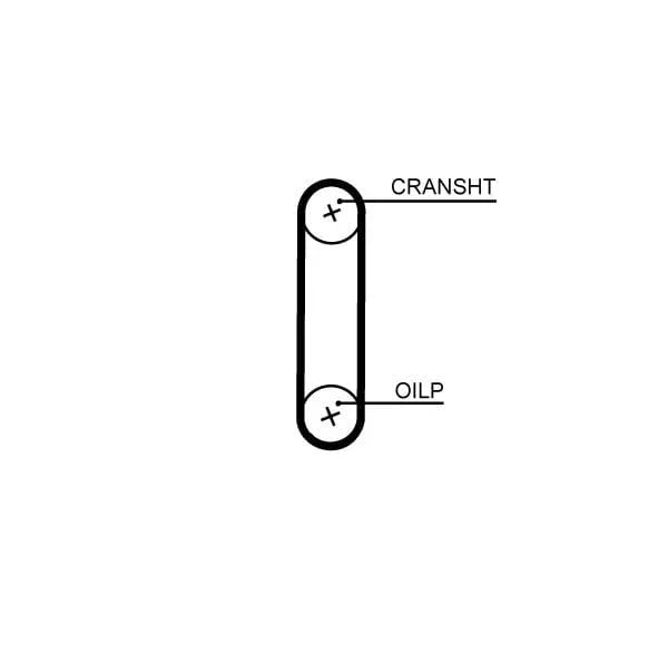 Gates Timing Belt PowerGrip T357HOB - image 2
