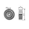 Gates Auxiliary Drive Belt Tensioner DriveAlign T36161 thumbnail