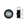 Gates Auxiliary Drive Belt Idler Pulley Deflection Guide DriveAlign T36473 thumbnail