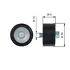 Gates Auxiliary Drive Belt Idler Pulley Deflection Guide DriveAlign T36537 thumbnail