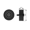 Gates Auxiliary Drive Belt Idler Pulley Deflection Guide DriveAlign T38027 thumbnail