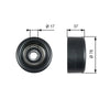 Gates Auxiliary Drive Belt Idler Pulley Deflection Guide DriveAlign T38028 thumbnail