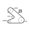 Gates Timing Belt PowerGrip 5054 thumbnail