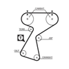 Gates Timing Belt PowerGrip 5244XS thumbnail