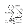Gates Timing Belt PowerGrip 5562XS thumbnail