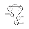 Gates Timing Belt PowerGrip 5573XS thumbnail