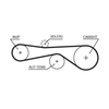 Gates Timing Belt PowerGrip 5614XS thumbnail