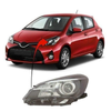 Fits Toyata Yaris 2014-2017 Headlamp Headlight Halogen W/Electric Leveler W/Bulb Drl Black Type Passenger Side thumbnail