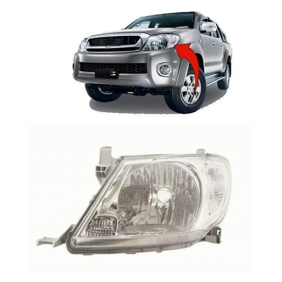 Fits Toyota Hilux 2009-2011 Headlight Headlamp Electric Manual Passenger Side