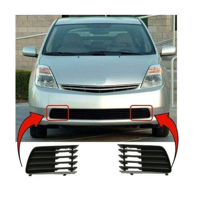 Fits Toyota Prius 2003-2009 Front Bumper Fog Grille No Fog Hole Pair Left & Right