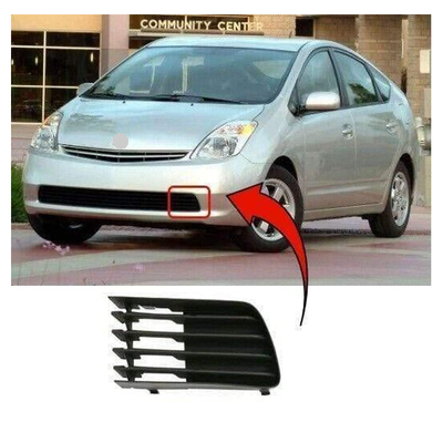 Fits Toyota Prius 2003-2009 Front Bumper Fog Grille Without Fog Hole Passenger Side