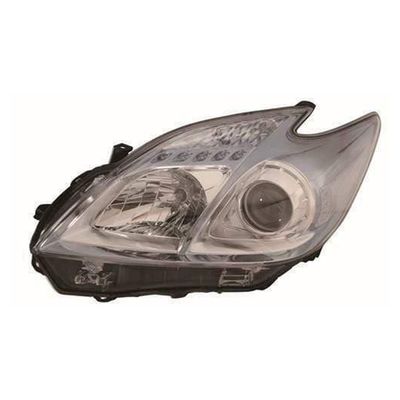 Fits Toyota Prius 2009-2012 Headlight Headlamp Halogen With Chrome Bezel Left Side