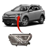 Fits Toyota Rav-4 2016-2019 Headlight Headlamp W/Electric Leveler W/Led Drl Black Type Passenger Side thumbnail