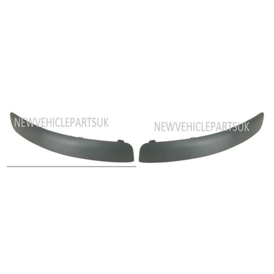 Fits Toyota Yaris 2003-2005 Front Bumper Moulding Mat-Black Pair Left & Right