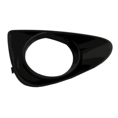 Fits Toyota Yaris 2011-2014 Front Bumper Fog Grille With Fog Hole Mat Black Right Side