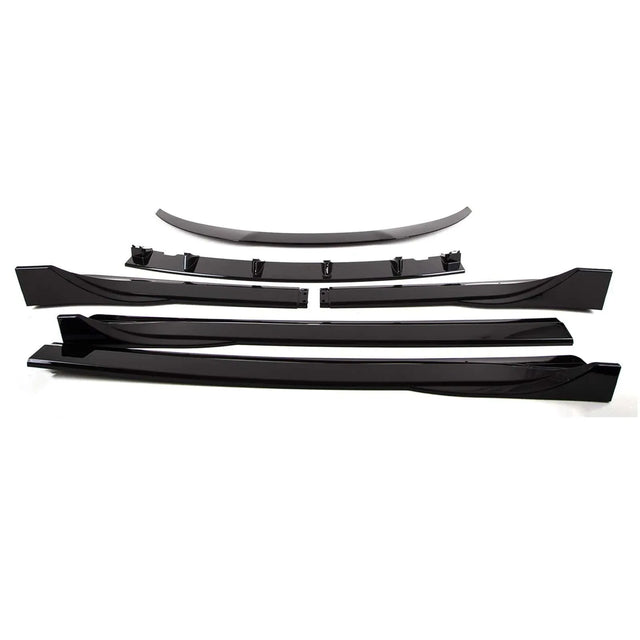Fits Tesla Model Y Aero Body Kit Front Splitter Rear Diffuser Spoiler Side Skirts Gloss Black - image 2