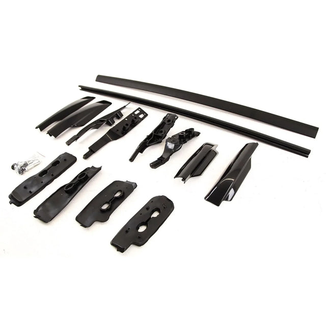 For Toyota RAV 4 2006-2012 Raised Roof Rails Rack Bars Pair Aluminium Black - image 4