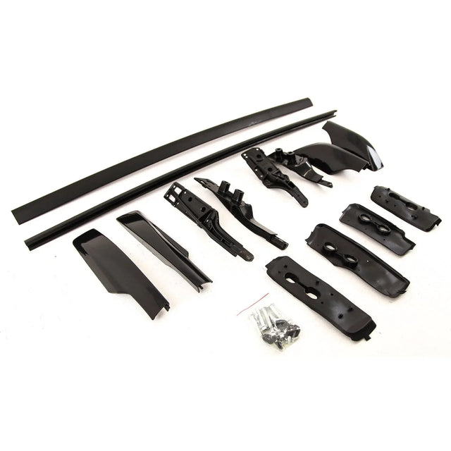 For Toyota RAV 4 2006-2012 Raised Roof Rails Rack Bars Pair Aluminium Black - image 3