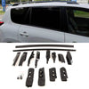 For Toyota RAV 4 2006-2012 Raised Roof Rails Rack Bars Pair Aluminium Black thumbnail