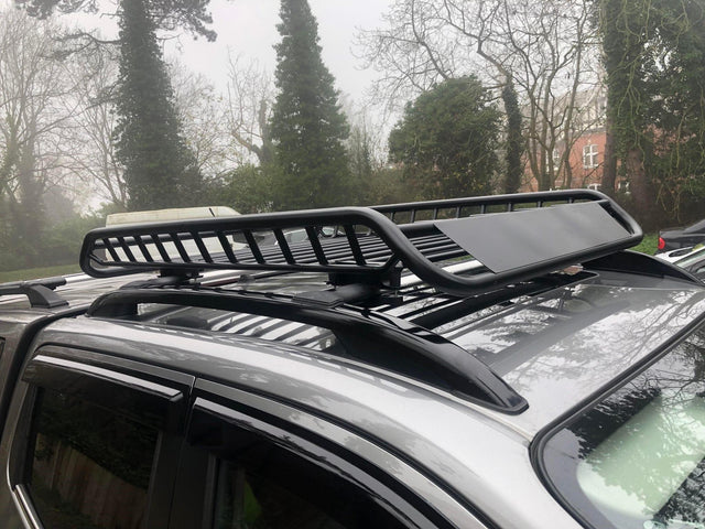 Universal Full Basket Roof Rack Cage Luggage Cargo Heavy-Duty Steel Black - image 2