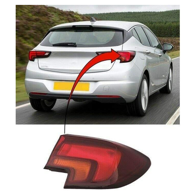 Fits Vauxhall Astra 2015- Rear Light Lamp Outer Section Driver Side