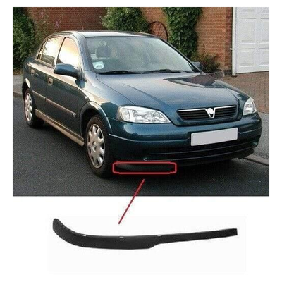 Fits Vauxhall Astra G 1998-2004 Front Bumper Spoiler Black Driver Side
