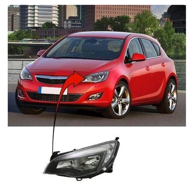 Fits Vauxhall Astra Hatch 2010-2012 Headlamp Headlight W/Motor Black Type Left Side