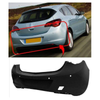 Fits Vauxhall Astra J 2010-2012 Rear Bumper Primed With Pdc Holes 5 Door Hatchback thumbnail