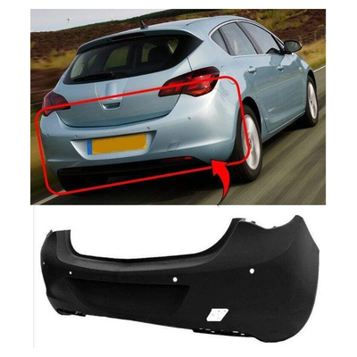 Fits Vauxhall Astra J 2010-2012 Rear Bumper Primed With Pdc Holes 5 Door Hatchback