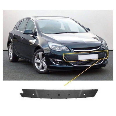 Fits Vauxhall Astra J 2012-2015 Front Bumper Moulding Centre Section W/ Sensor Holes