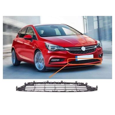 Fits Vauxhall Astra K 2015- Front Bumper Lower Centre Grille Mat Dark Gray