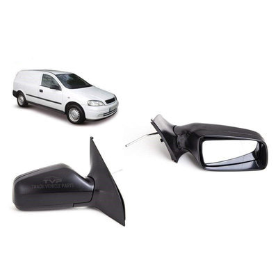 Fits Vauxhall Astra Van 1998-2006 Door Wing Mirror Manual Textured Cover Driver Side