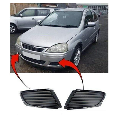 Fits Vauxhall Corsa C 2003-2006 Front Bumper Fog Grille Pair Left & Right