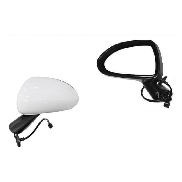 Fits Vauxhall Corsa D 2006- Mirror Heated Electric Primed Black Arm Left Side Not Vxr