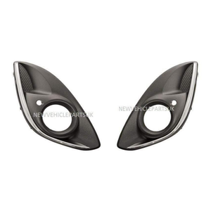Fits Vauxhall Corsa D 2011-2014 Front Bumper Fog Grille With Chrome Moduling Pair Left & Right