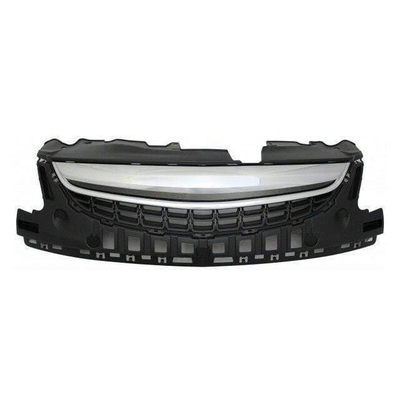 Fits Vauxhall Corsa D 2011-2014 Upper Centre Front Bumper Grille Chrome Badgless