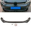 Fits VW Golf MK7 MK7.5 R GTD GTI TSI TDI 2013-2020 Front Lip Splitter Spoiler Gloss Black thumbnail