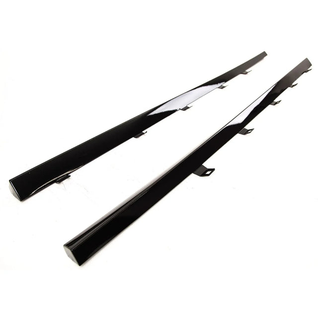 Fits VW Golf MK7 MK7.5 R GTD GTI TSI TDI 2013-2020 Side Skirts Extension Blades Gloss Black - image 3