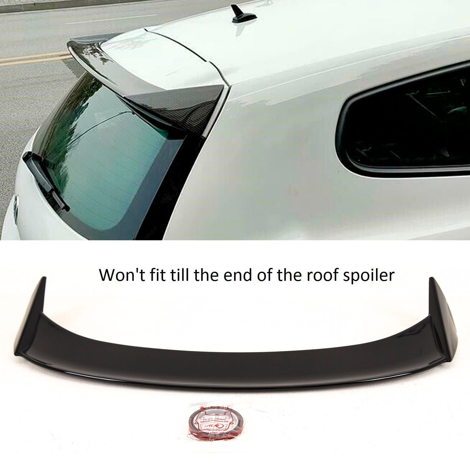 VK5677 Fits VW Scirocco 2008-2014 Rear Roof Boot Lip Spoiler Osir Style Gloss Black Standard Models