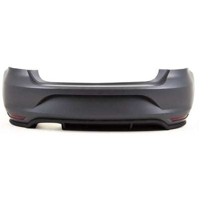 Fits VW Polo Gti 2014-2017 Rear Bumper Complete Primed With Brackets & Reflectors For Twin Exhaust New - tradevehicleparts.co.uk