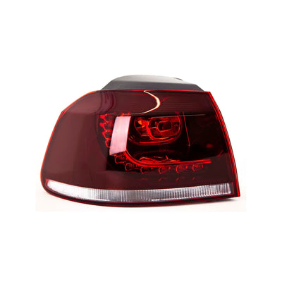Fits Vw Golf R MK6 2009-2012 Rear Light LED Outer Section Dark Red Left Side - tradevehicleparts.co.uk