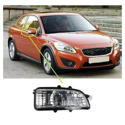 Fits Volvo C30 2007-2013 Door Wing Mirror Indicator Clear Lens Driver Side
