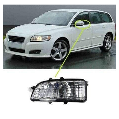 Fits Volvo V50 2006-2012 Door Wing Mirror Indicator Clear Lens Passenger Side