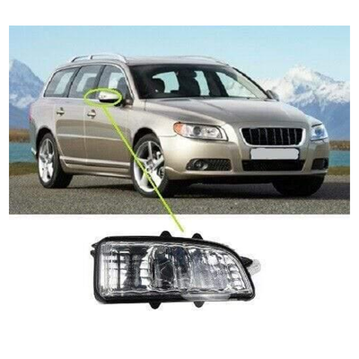 Fits Volvo V70 2007-2013 Door Wing Mirror Indicator Clear Lens Driver Side