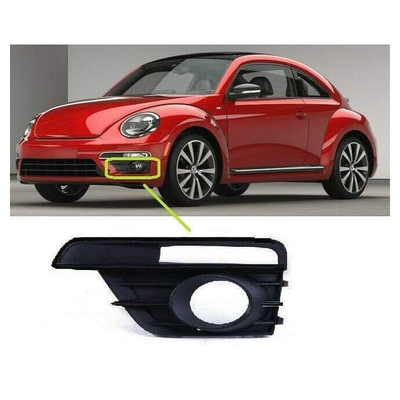 Fits VW Beetle 2016-2018 Front Bumper Fog Grille Black Passenger Side