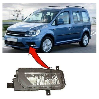 Fits VW Caddy 2015- Fog Light Lamp W/O Motor Passenger Side
