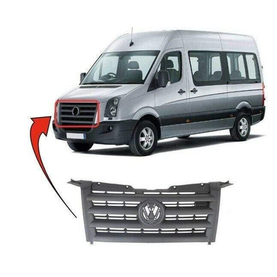 Fits VW Crafter 2006-2017 Main Centre Front Bumper Grille Primed