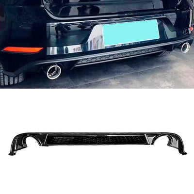 Fits VW Golf GTI MK7.5 2017-2020 Rear Bumper Diffuser Spoiler Valance Dual Exhaust Gloss Black - tradevehicleparts.co.uk