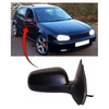 Fits VW Golf Mk4 1998-2003 Door Wing Mirror Heated Electric Black Driver Side thumbnail